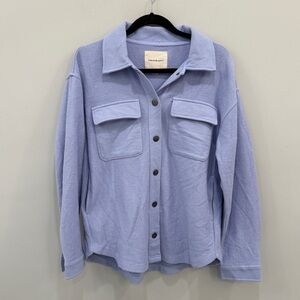 Thread & Supply Sky Blue Lavender Ribbed Shaket